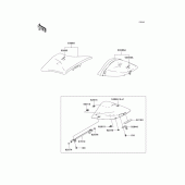 Схема узла: Сиденье для Kawasaki ZX636 Ninja ZX-6R