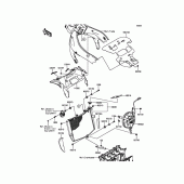 Схема вузла: Радіатор для Kawasaki ZX636 Ninja ZX-6R ABS