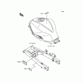Схема вузла: Інформаційні наклейки для Kawasaki ER300 Z300