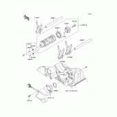 Схема узла: Переключение/вилка переключения для Kawasaki ZX1400 Ninja ZX-14