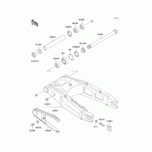 Схема вузла: Swing arm для Kawasaki ZX750 Ninja ZX-7R