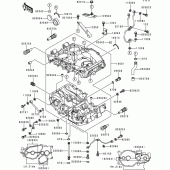 Схема узла: Картер двигателя (1/2) для Kawasaki EN500 Vulcan 500 LTD