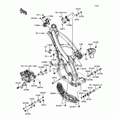 Схема узла: Рама для Kawasaki KX450 KX450F