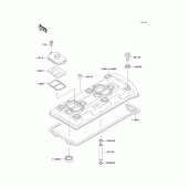 Схема узла: Клапанная крышка для Kawasaki ZX750 Ninja ZX-7
