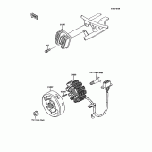 Схема вузла: Генератор для Kawasaki KMX125