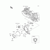 Схема вузла: Кришка ланцюга для Kawasaki VN1700 Vulcan 1700 Voyager