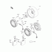 Схема вузла: Генератор для Kawasaki VN1500 Vulcan 1500 Nomad Fi