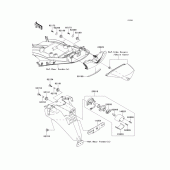 Схема узла: Taillight(s) для Kawasaki ZX1400 Ninja ZX-14R