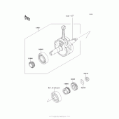 Схема вузла: Колінчастий вал для Kawasaki KLX140 KLX140