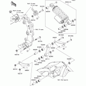 Схема узла: Подвеска/задний амортизатор для Kawasaki ZX1000 Ninja ZX-10R ABS