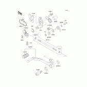 Схема вузла: Перемикач передач для Kawasaki EX500 GPZ500