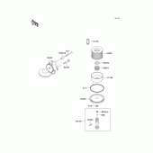 Схема вузла: Масляний насос для Kawasaki ZR750 ZR-7