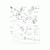 Схема узла: Выхлопная система (s) для Kawasaki KX85 KX85