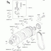 Схема вузла: Колінчастий вал для Kawasaki ZG1000 Concours