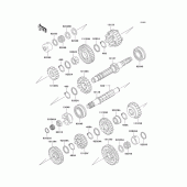 Схема узла: Трансмиссия для Kawasaki ZG1200 Voyager XII