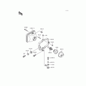 Схема вузла: Headlight(s) для Kawasaki KL650 KLR650