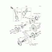 Схема вузла: Crankshaft(a2h/a3h) для Kawasaki VN1600 VN1600 Classic