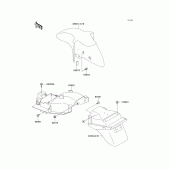 Схема вузла: Fender для Kawasaki ZX600 Ninja ZX-6