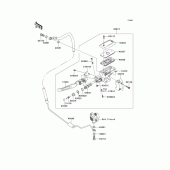 Схема вузла: Clutch master cylinder для Kawasaki VN1700 Vulcan 1700 Vaquero