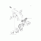 Схема вузла: Переднє крило для Kawasaki EX400 Ninja 400R