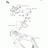 Схема узла: Steering damper для Kawasaki ZX1000 Ninja ZX-10R