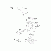 Схема вузла: Fenders(en500-a5) для Kawasaki EN500 Vulcan 500