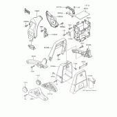 Схема вузла: Батарейний відсік для Kawasaki VN750 Vulcan 750