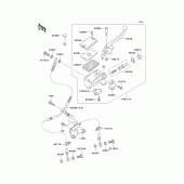 Схема узла: Передний тормозной цилиндр для Kawasaki ZX1200 Ninja ZX-12R