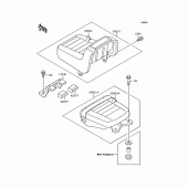 Схема вузла: Сидіння для Kawasaki EL250 Eliminator 250LX