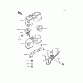 Схема вузла: Вимірювальний прилад Kawasaki KLX650 KLX650 Motard