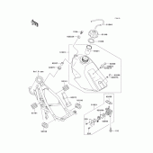 Схема вузла: Паливний бак для Kawasaki KX85 KX85
