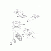 Схема узла: Наклейки (Ebony; zx1100-d6) для Kawasaki ZX1100 Ninja ZX-11