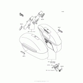 Схема вузла: Reflectors для Kawasaki VN1700 Vulcan 1700 Voyager ABS