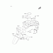 Схема вузла: Заднє крило для Kawasaki KLV1000