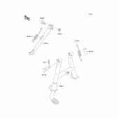 Схема вузла: Підставка для Kawasaki BJ250 Estrella