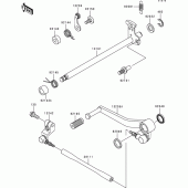 Схема вузла: Перемикач передач для Kawasaki ZX600 Ninja ZX-6R