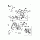 Схема вузла: Картер двигуна для Kawasaki BJ250 Estrella RS