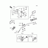 Схема вузла: Кермо для Kawasaki ZR400 Zephyr X