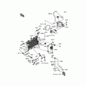 Схема вузла: Радіатор для Kawasaki BR250 Z250SL ABS