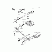 Схема вузла: Перемикач передач для Kawasaki ZG1400 1400GTR ABS