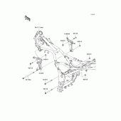 Схема узла: Крепление двигателя для Kawasaki EX250 Ninja 250