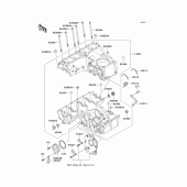 Схема узла: Картер двигателя для Kawasaki ZR750 ZR-7S