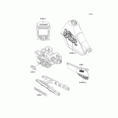 Схема узла: Decals(kl250-d11/d12/d13) для Kawasaki KL250 KLR250