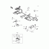 Схема узла: Электрооборудование для Kawasaki EX250 Ninja 250