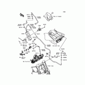 Схема вузла: Fuel Evaporative System для Kawasaki ZX1400 ZZR1400 ABS