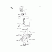 Схема вузла: Колінвал/поршень для Kawasaki ZX600 Ninja ZX-6R