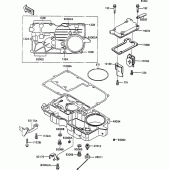 Схема узла: Breather body/oil pan для Kawasaki ZX1100 ZZ-R1100