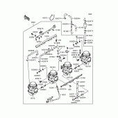 Схема узла: Карбюратор для Kawasaki ZR1100 Zephyr 1100RS