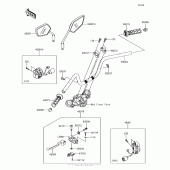 Схема вузла: Кермо & Пульт управління рульовим для Kawasaki BR125 Z125 Pro KRT Edition