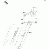 Схема узла: Stand(s) для Kawasaki ZX400 ZXR400